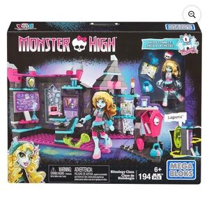 New! Mega Bloks Monster High Biteology Class Building Set - Lagoona NIB